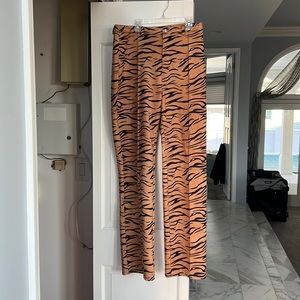Tiger Mist suede zebra pants